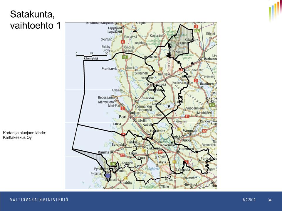 Satakunta: Porin alueen Uusi Kunta muodostuisi kahdeksasta nykyisestä kunnasta.