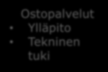 1. Pääsy Internetiin Lisäarvo, markkinointi Valmiiksi kilpailutettu kiinteä yhteys/toimittaja asukkaille ja yrityksille Aluepalveluyhtiö Infra (laitteet) Hallinnointi Omistus Tukipalvelut