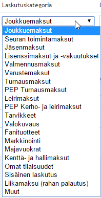 Laskujen luonti Kaksi mahdollista polkua Jäsenet / Valitse jäsenet / Uusi lasku Laskutus / Laskut / Uusi lasku / Valitse jäsenet