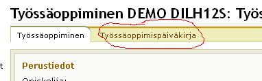 3 b. Opiskelija valitsee top-ohjaajan lomakkeen alasvetovalikosta HUOM!