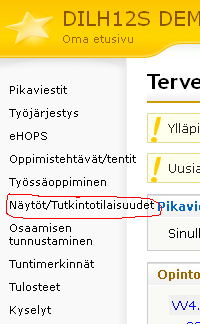 8. Kun työssäoppiminen on loppumassa, opiskelija kirjaa oman itsearviointinsa työssäoppimisesta top-lomakkeelle (Työpaikalla tapahtuvan oppimisen suunnittelu_opiskelijat).