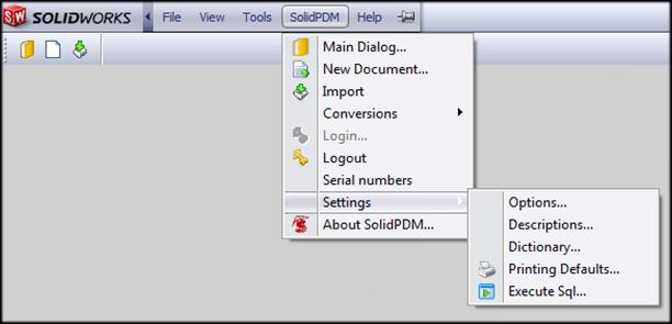 SolidPDM 6 Plus 7 (8) Vapautuksen (Release Create New Document) yhteydessä on mahdollista jättää nimike kokonaan luomatta (Do not copy or create Items optiolla):