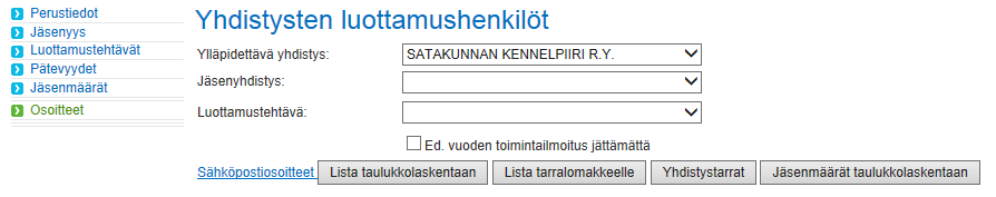 Suomen Kennelliitto ry. 6.5.2014 7(11) Tietojen siirto taulukkolaskentaan Yleistä huomioitavaa tietojen siirtämisessä Eri Internet -selaimet (Internet Explorer, Firefox, Safari, Google Chrome, jne.