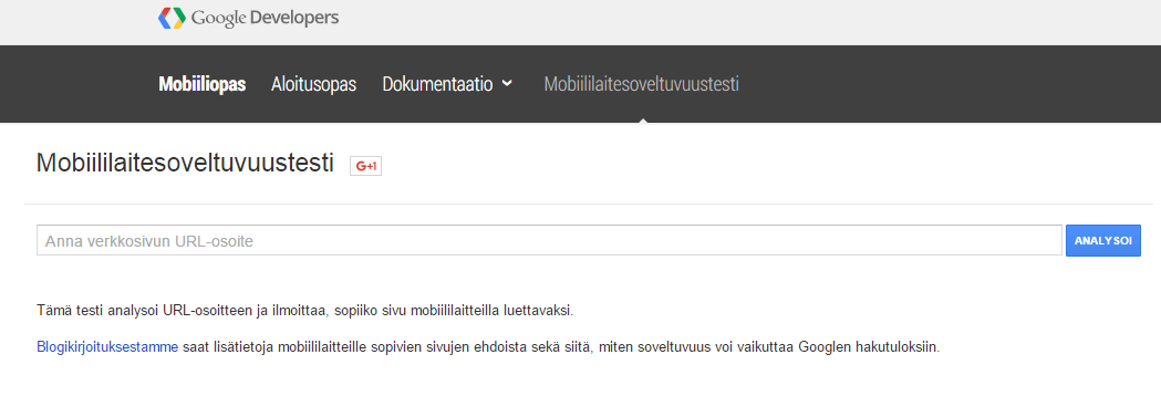 Onni Oy onnistunut uudistus Häntä pyydetään testaamaan sivuston mobiilitoimivuus: 3.