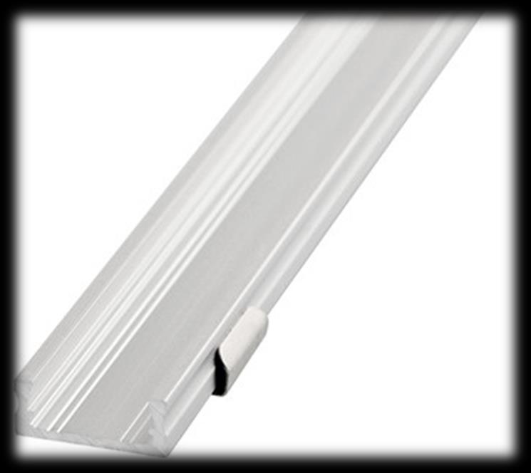 Brovia Oy LED- Alumiiniprofiilit Sivu 1 / 14 Matala 6 mm rakenne, monikäyttöinen perusprofiili Kolme eri kansivaihtoehtoa Pituudet