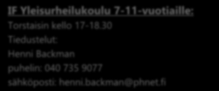 Ohjeita: Pukeudu sään mukaisiin liikuntavarusteisiin. Ota mukaasi vesipullo. Kokoonnumme huoltorakennuksen portailla.