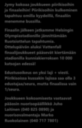 To 5.6. Seuraottelu Orimattilan Jymy vs. Kenttäurheilijat-58 klo 18.