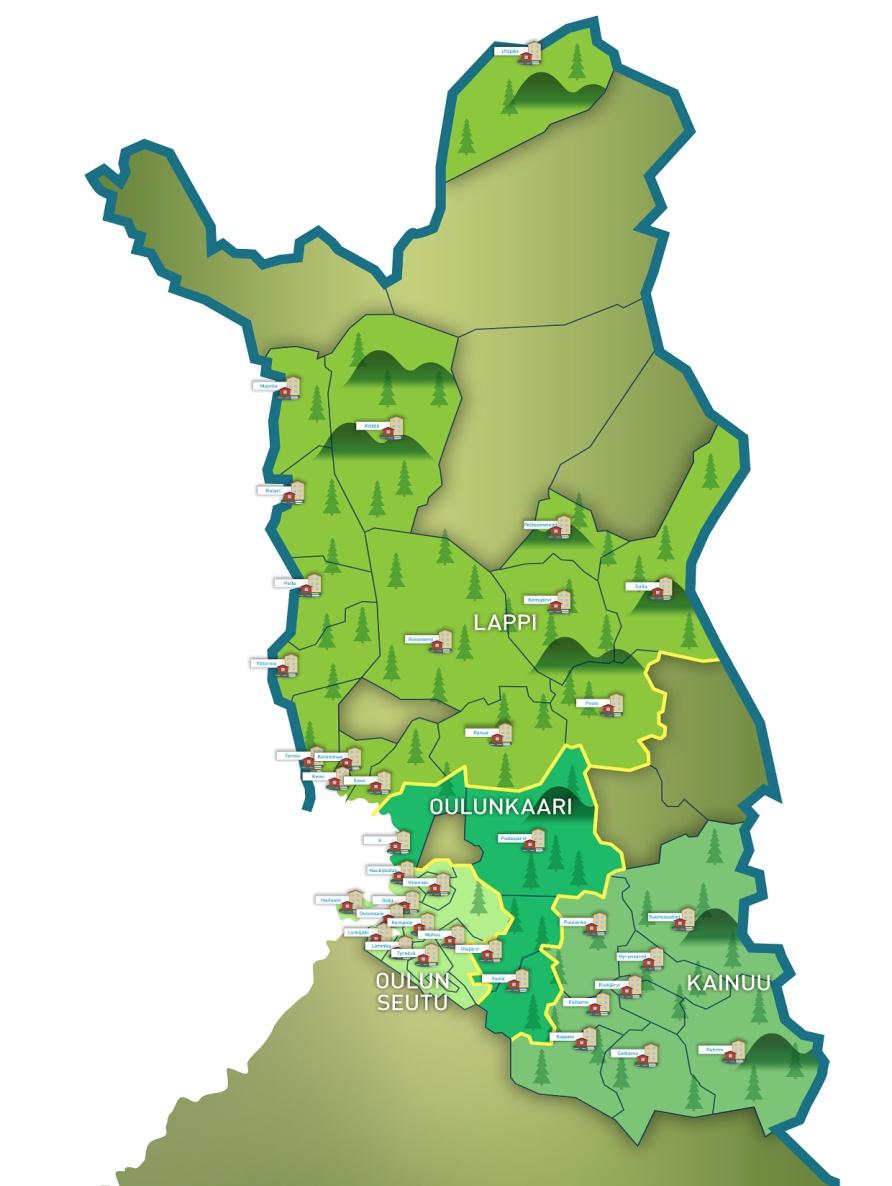 Rahoittaja STM (75 %) ja Oulun seudun kunnat (25%) Hallinnoija