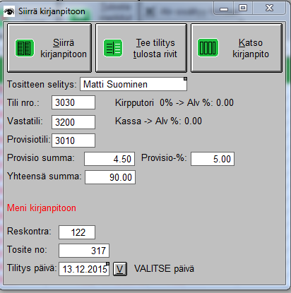 Avaa päävalikosta Asiakas kortisto Asiakas kortista Asiakas tapahtumat Valitse Merkitse rivit ja valitse ikkunasta Merkitse kaikki rivit x:lla Näyttää Yhteensä 90.