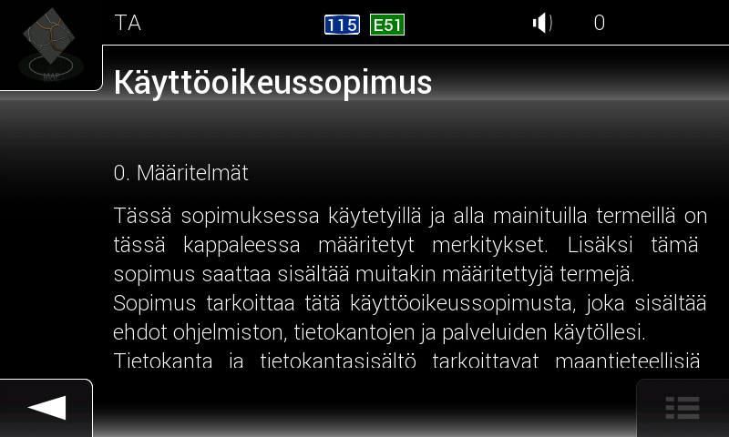 Alkuasetukset 1. Valitse haluamasi kieli ja vahvista valinta napauttamalla. Voit vaihtaa sen myöhemmin Vyöhykeasetuksissa. 2.