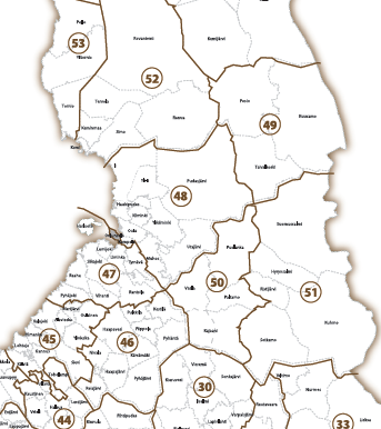 Toimintaryhmät Pohjois-Pohjanmaalla: 49 Myötäle ry 48 Oulun Seudun Leader (ent.