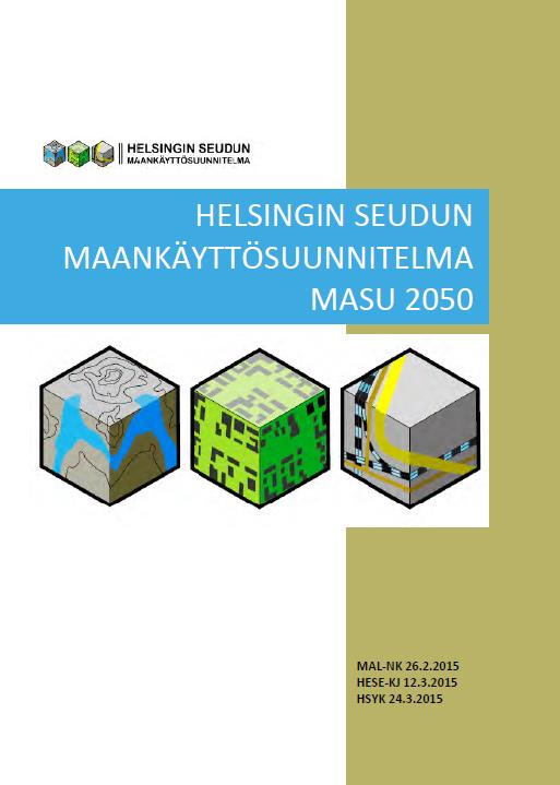 MASU 2050 on luonteeltaan strateginen osoittaen seudun maankäytön kehittämisen vyöhykkeet.