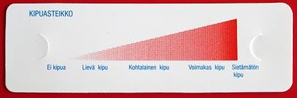 46 LIITE 2: 3(7) Kommunikaatioon kykenemättömiltä kivun tunnistaminen perustuu fysiologiseen arviointiin ja kipukäyttäytymisen arviointiin Fysiologisessa mittaamisessa huomio kiinnitetään pulssiin,