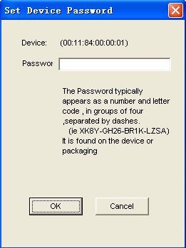 Step 2 A-Link PA500x2(b) Utility Guide Click Enter Password to prompt the dialog box shown as in the following figureerror! Reference source not found.. Step 3 Step 4 Click OK to verify the password.