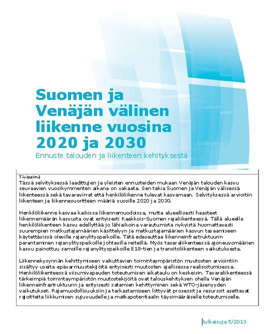 LVM:n julkaisu 5/2013,