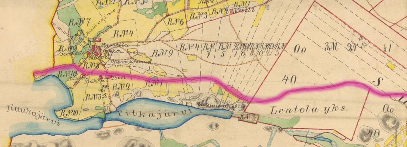 11 KANGASALA TAMPERE TIE Vanhaa Tampere Kangasala tietä tarkasteltiin vanhoilta kartoilta (1795, 1842 ja 1910, sekä ns. Kuninkaan kartasto 1700-l lopulta ja Senaatinkartasto 1800-l lopulta).