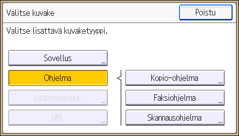 2. Aluksi 4. Paina [Lisää kuvake]. 5.