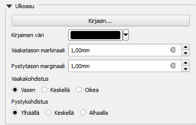 13 malla Asettelu Lisää nuoli ja vetämällä se tulosteenmuodostajan karttanäkymään hiiren vasenta näppäintä pohjassa pitäen. 2.