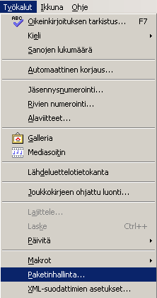 - 61 Huom: MultiSave-kuvakkeen voi halutessaan piilottaa tai ottaa uudelleen näkyviin. Kuvakkeen nimenä on "Lisäosa 1".