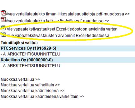 Manuaalisesti pisteytettävät kriteerit Vapaatekstivastaukset Voit siirtää kaikki manuaalisesti pisteytettävät