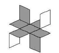 Kenguru 2010 Benjamin (6. ja 7. luokka) sivu 3 / 5 7. Neliönmuotoisen paperiarkin yläpuoli on harmaa ja alapuoli valkoinen. Pirita on jakanut sen yhdeksään pieneen neliöön.