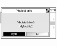 Puhelin 125 Matkapuhelimen yhdistäminen ensimmäistä kertaa Matkapuhelin voidaan kytkeä puhelinportaaliin kahdella tavalla: lisäämällä se handsfree-laitteena tai käyttämällä SIM Access -profiili (SAP).