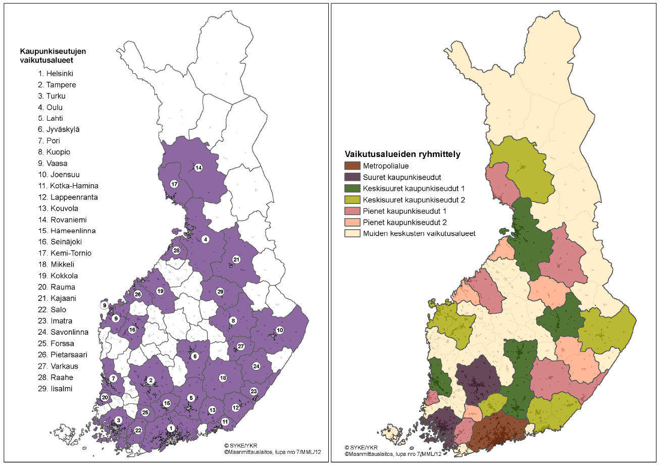 Liikkumista koskevat aineistot HLT 2010-11: sisempi ja ulompi ydinalue, kehysalue, maaseutumainen reuna-alue (n= 2 400) Oulun alueellinen HLT 2009 (n=5 000) Jyväskylän alueellinen HLT 2009 (n=4 400)