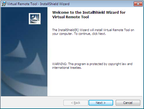 8. User Supportware Vaihe 1: Asenna Virtual Remote Tool -apuohjelma tietokoneeseen HUOMAUTUS: Windowsin käyttäjätilillä pitää olla järjestelmänvalvojan oikeudet, jotta Virtual Remote Tool