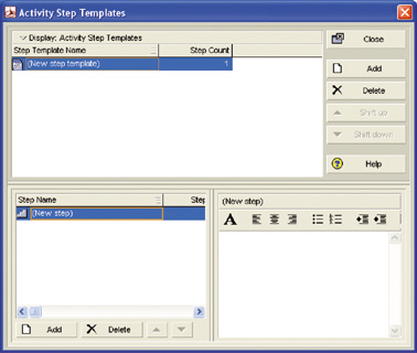 .8 Activity Details / Steps Activity Details, Steps -välilehdellä seurataan tehtävän edistymistä stepeillä.