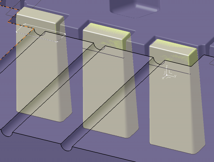 Sweep Insert Surfaces Sweep Muodostaa pinnan liikuttamalla profiilia ohjauskäyrää pitkin. Voidaan rakentaa eri tavoin. Vähimmillään parametreiksi tarvitaan yksi profiili ja yksi ohjauskäyrä.