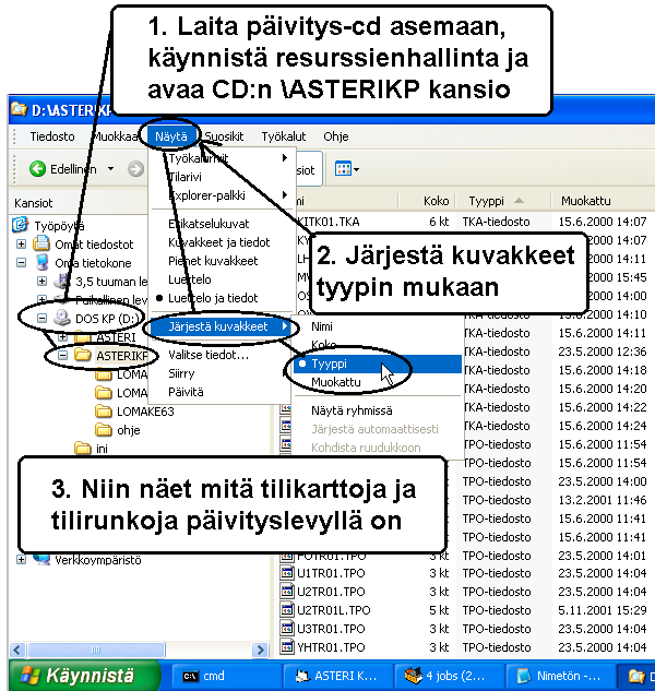 Mitä tilikarttoja päivityksen mukana todella tuli Tilikarttoihin ja runkoihin ei ole tullut muutoksia. Päivityslevyllä olevia mallitilikarttoja ja tilirunkoja ei yleensä tarvitse kopioida koneelle.