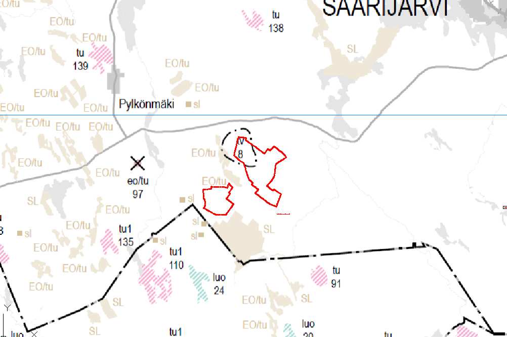 7 (14) Kuva 4 Ote 3. vaihemaakuntakaavasta. Suunnittelualue rajattu likimääräisesti kuvaan.