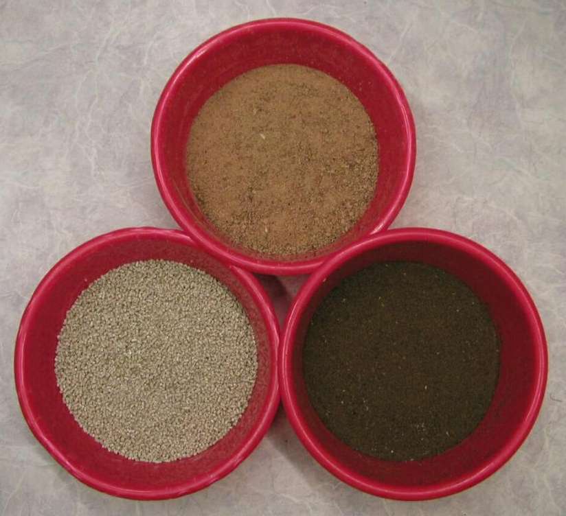 Kokeen väkirehut Ohrakaura, pelletöity (MTT/JKA) RV 128 g/kg KA Soijapuriste (Mildola Oy) RV 480