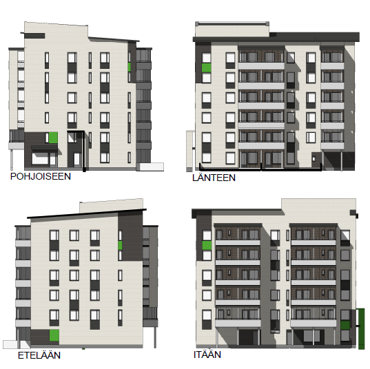 66 Autopaikat: LPA- alueilla (tontit 139/3 ja 138/1) 37 autopaikkaa Rakennuttaja: As.