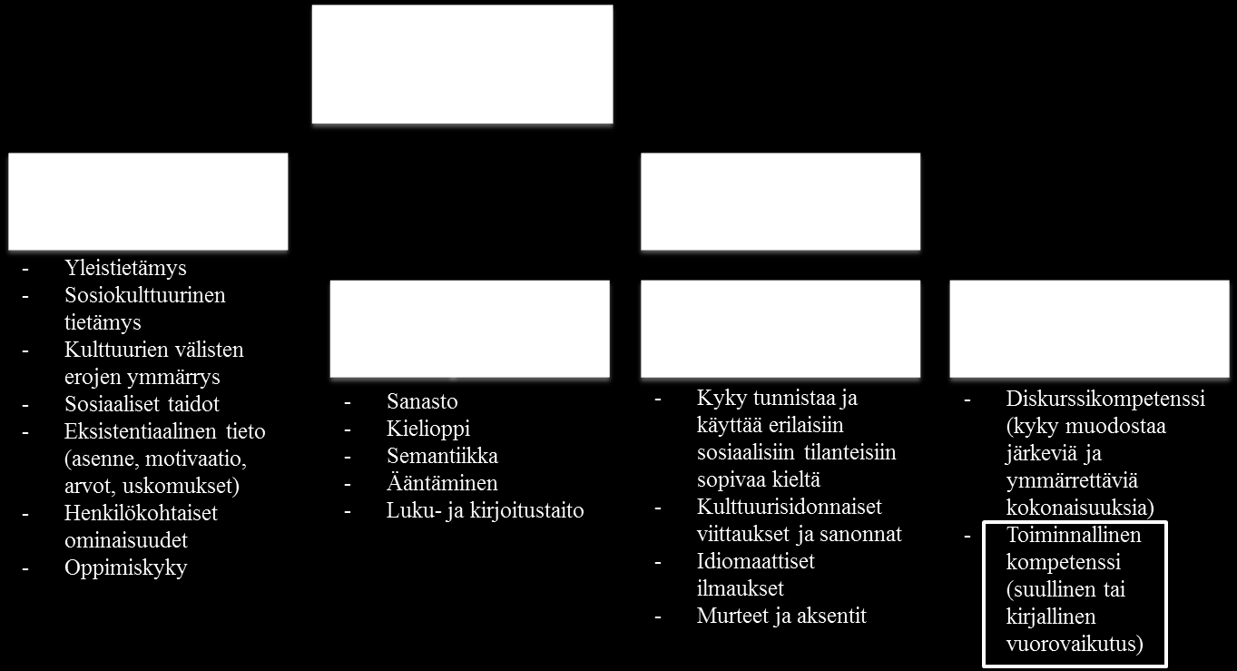 12 Toiminnallinen kompetenssi on keskeisessä asemassa tämän tutkimuksen kannalta.