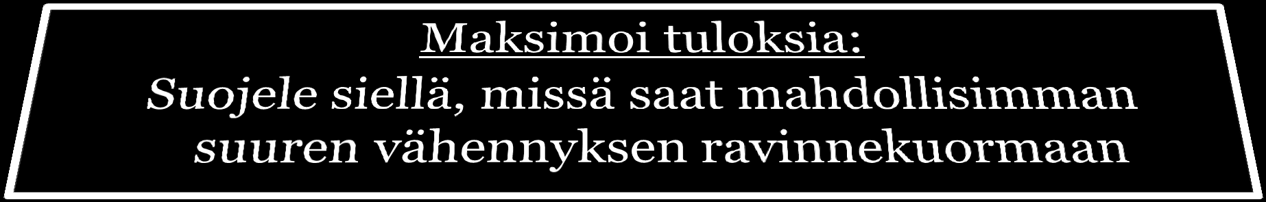 Suojeluponnistelut kannattaa kohdentaa tehokkaasti Lohkokohtainen ravinnekuormitus