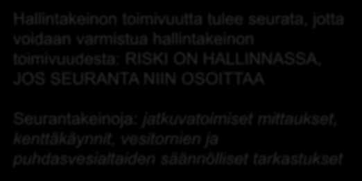 HALLINTAKEINOJEN SEURANTAMENETELMIEN VALINTA 4. HALLINTAKEINOJEN MÄÄRITTÄMINEN 6.