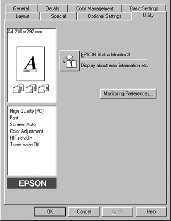 EPSON Status Monitor -apuohjelman avaaminen Avaa EPSON Status Monitor seuraavasti: Käynnistä tulostinohjelmisto,