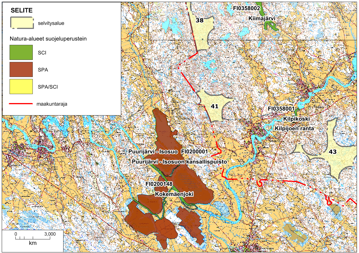 59 (68) Kuva 30. Puurijärvi-Isosuo ja läheiset selvitysalueet. 8.