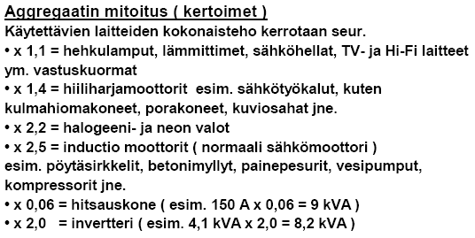 säätö Muuntaja Muuntaja Elektr. Muuntaja Elektr. Elektr. Elektr. Elektr. Elektr. Max.teho 400 V 16 kva 25 kva 27 kva 30 kva 30 kva 42 kva 50 kva 63 kva 85 kva Jatk.