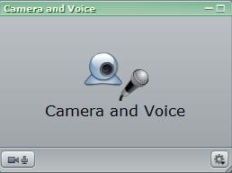 8. Klikkaa huoneessa Camera and Voice podin vas. alakulmassa olevaa painiketta käynnistääksesi mikrofonin ja kameran.