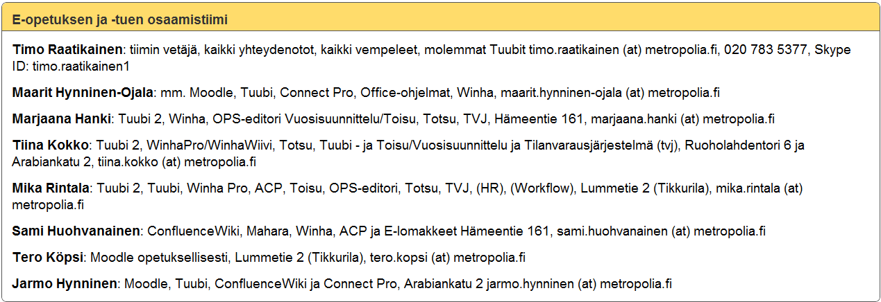 Lisätiedot ja tuki Kulttuurin ja luovan alan klusterissa: https://wiki.