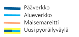 Pyöräverkon tavoitetila Vaasassa 14 Pääverkon väylät