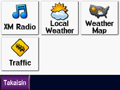 XM-ominaisuuden Käyttäminen XM-ominaisuuden Käyttäminen zūmo voi vastaanottaa XM-radio- ja XM-säätietoja valinnaisen XM-älyantennin (kuten GXM 30) avulla.