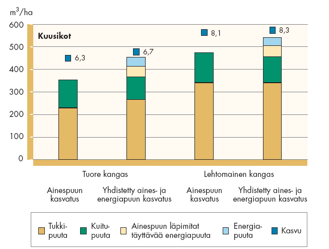 Kiertoajan puuntuotos