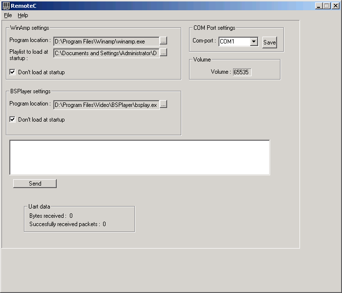 30 3.4. PC-Software PC-Softwaren tehtävänä on kontrolloida PC:llä olevia ohjelmia tai hiirtä käyttäjän haluamalla tavalla.