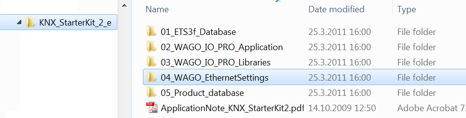 Asennetaan WAGO Ethernet Settings KNX_StarterKit_2_e paketissa on mukana Wago Ethenet Setting -ohjelma.