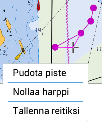 Toiseen kehykseen Keskittää toisen kehyksen kartan aktiivisen kehyksen kursorin kohdalle.