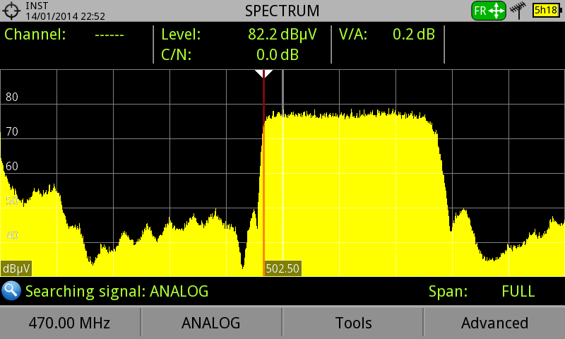 JOHANSSON 6040 MITTAUSTAAJUUS 793 MHz ( 9 ) 9 Suotimen estovaimennus 791 MHz 80,7 57,2 = 23,5
