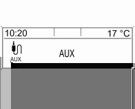AUX-liitäntä Yleistä tietoa... 103 Käyttö... 103 Yleistä tietoa Infotainment-järjestelmän ohjauspaneelissa 3 82 on AUX-liitäntä ulkoisten audiotietolähteiden liitäntää varten.